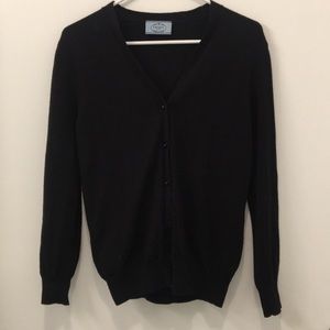 Black cardigan